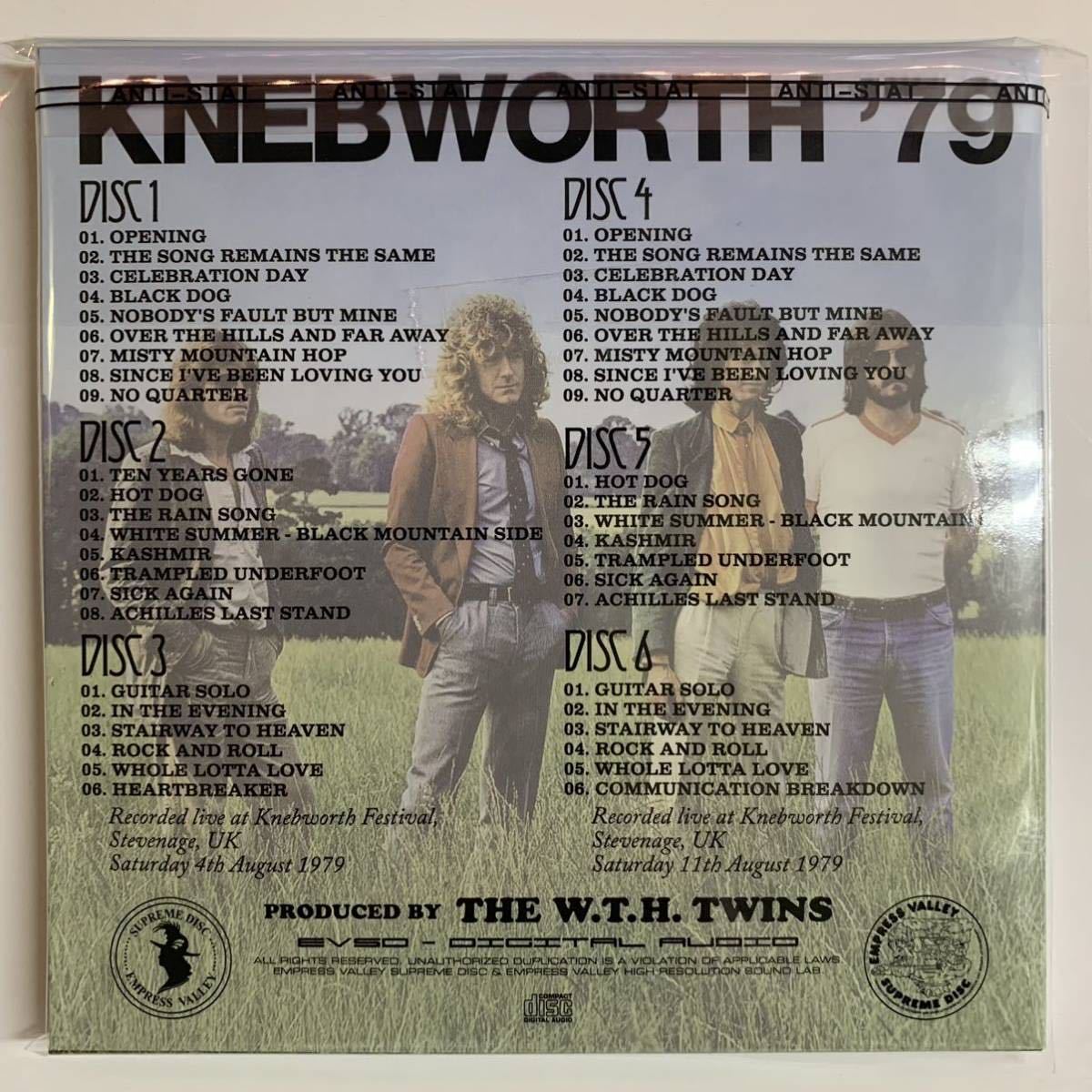 LED ZEPPELIN / KNEBWORTH ‘79 (6CD) 1979年ネブワース・フェスティバル！伝説の公演二日間を収録した定番アイテムの登場です。