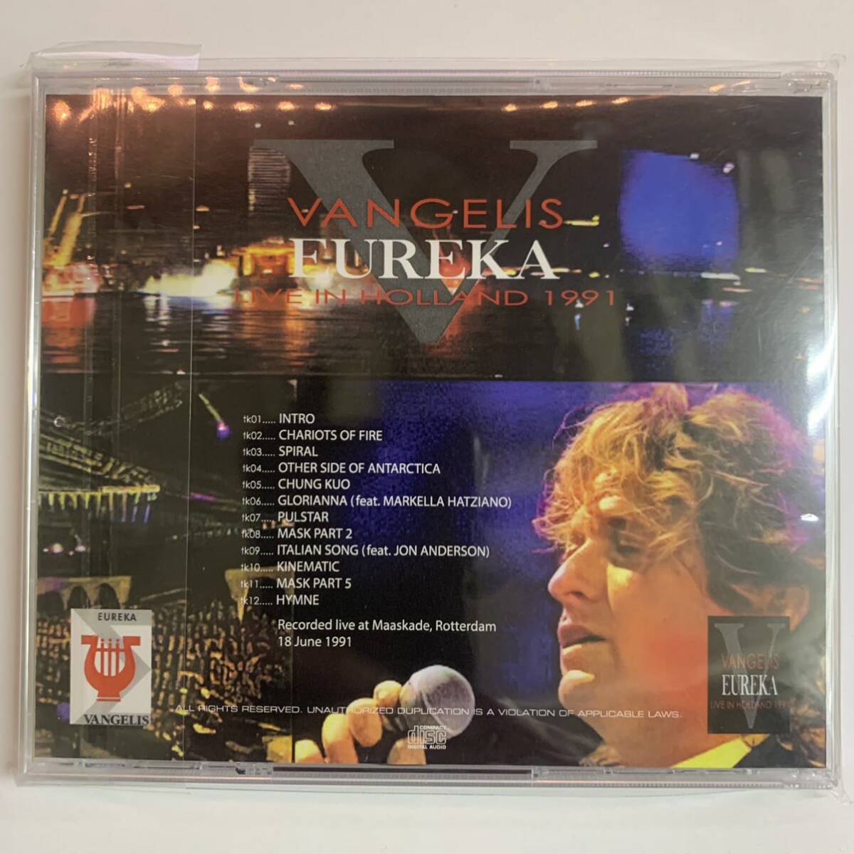 VANGELIS / EUREKA live in holland 1991 featuring Jon Anderson サウンドボード！追悼盤_画像2