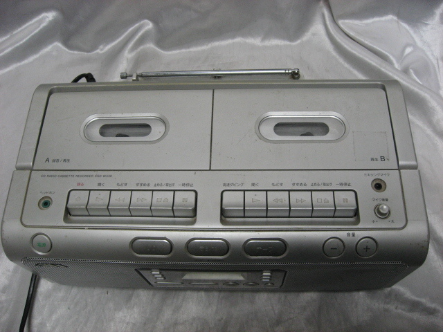 SONY AIWA CD radio-cassette CSD-W330 double cassette deck Sony Aiwa 2006 year made operation goods 