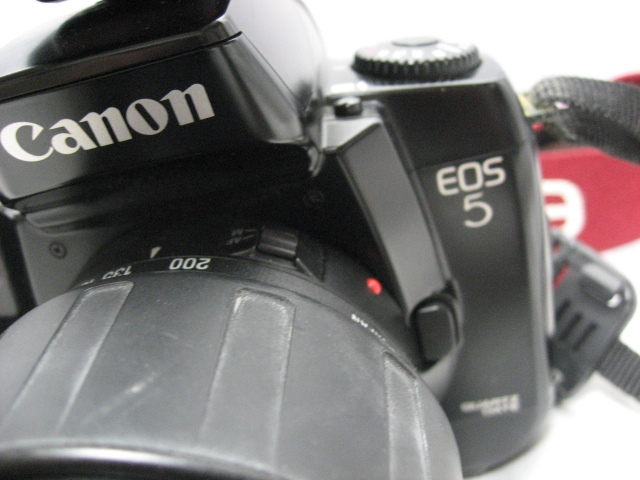 Canon EOS5 QUARTZ DATE 一眼レフ フィルムカメラ キャノン TAMURON タムロン SP AF ASPHERICAL LD 28-200mm　レンズ　フード　現状品_画像4