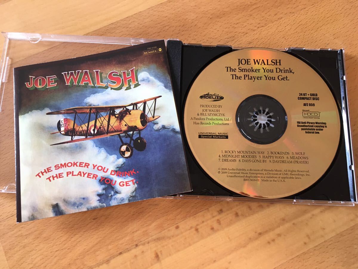 Joe Walsh / The Smoker You Drink The Player You Get(24kt Gold CD) Mastered By Kevin Gray (Audio Fidelity : AFZ 075)_画像7