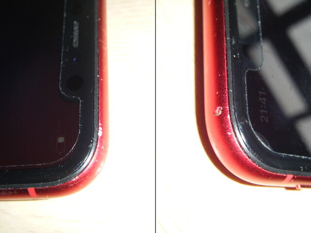Apple iPhone11 PRODUCT RED 赤 64GB バッテリ８１%　箱入り美品　AU　ドコモ　ソフトバンク_傷の確認お願いいたします。