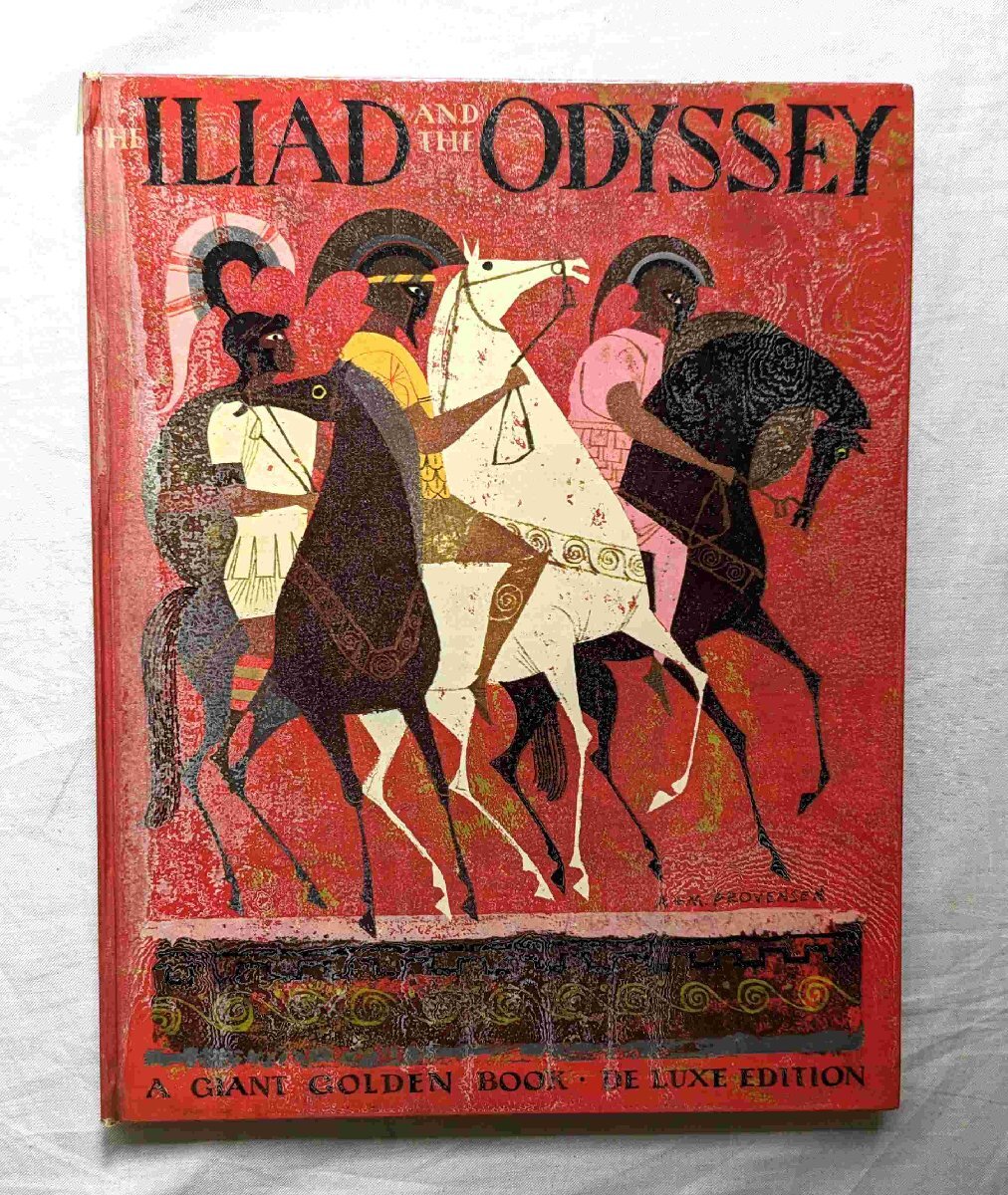 アリス&マーティン・プロベンセン 1956年 ギリシャ神話 洋書絵本 Iliad and the Odyssey Giant Golden Book Alice and Martin Provensen_画像1