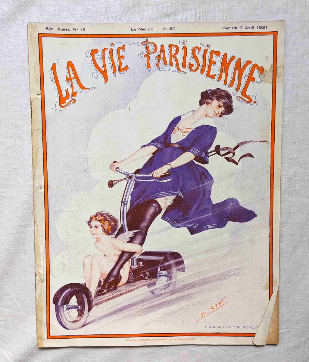 1921年 フランス アールデコ雑誌 La Vie Parisienne レオ・フォンタン Leo Fontan/Maurice Milliere/Cheri Herouard/Vald'Es/Armand Valleeの画像1