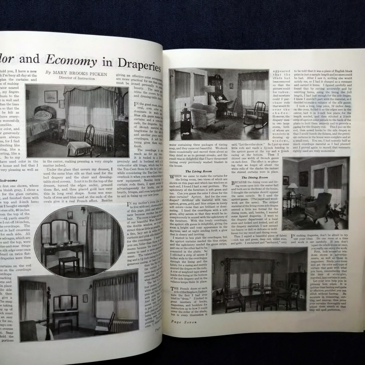 1925年 アールデコ Inspiration magazine Woman's Institute Domestic Arts Sciences Mary Brooks Picken/Alice Seipp/手芸 裁縫 帽子_画像3