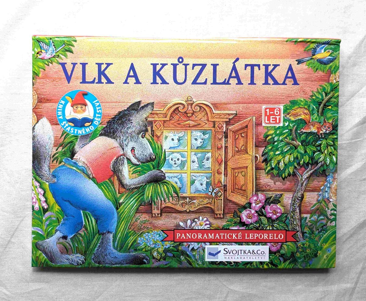  Чехия язык книга с картинками для маленьких иностранная книга .. 7 шт. . коза Panoramaticke Leporelo Vlk a kuzlatka