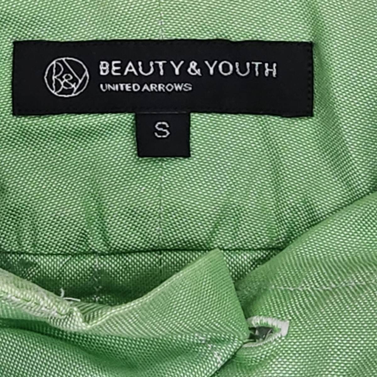 BEAUTY&YOUTH ビューティーアンドユース ユナイテッドアローズ シャツ グリーン サイズS 日本製 No500_画像3