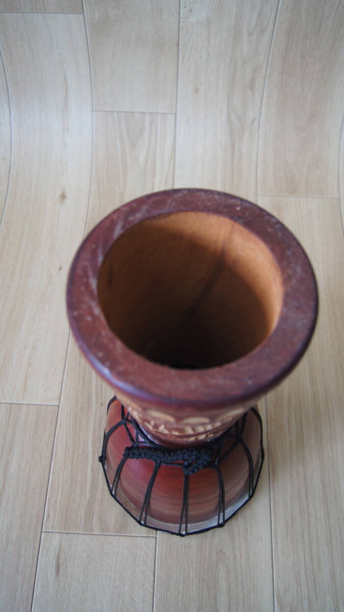 ジャンベ　Djembe アフリカ 太鼓 高さ40cm・打面直径 訳17cm_画像7