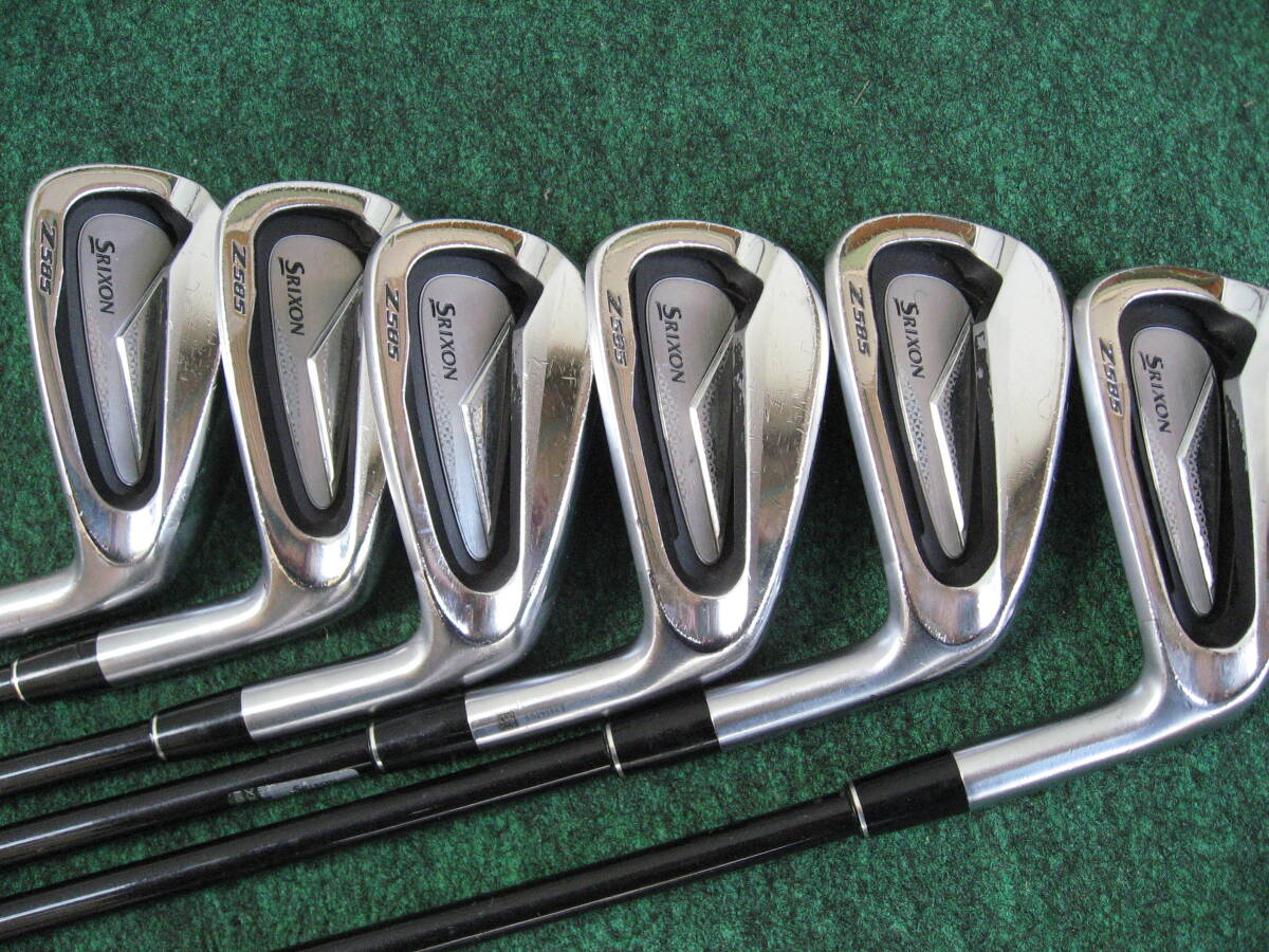 中古　アイアン　SRIXON Z585　5番～PW　6本セット　S　Miyaｚaki mahana_画像2