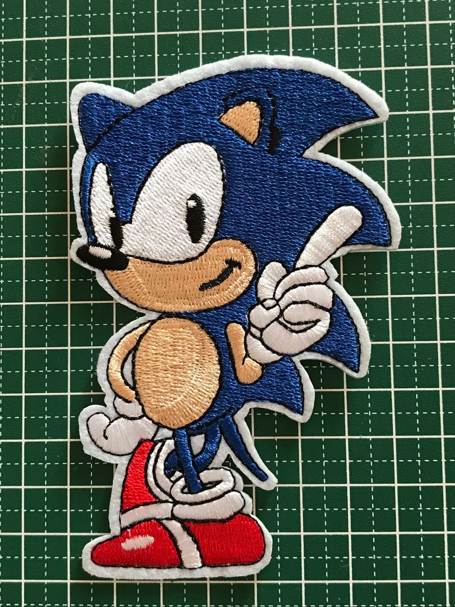 アイロンワッペン　ソニック　テイルス　セガ　SEGA  ワッペン　刺繍ワッペン　入園　入学