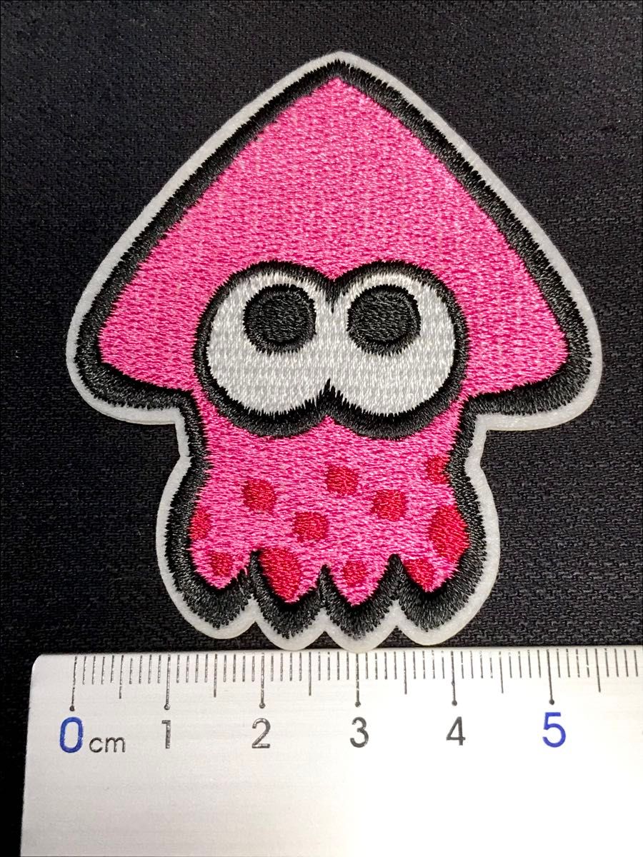 アイロンワッペン　スプラトゥーン　イカ　5色セット ワッペン　入園　入学　 刺繍ワッペン アップリケ