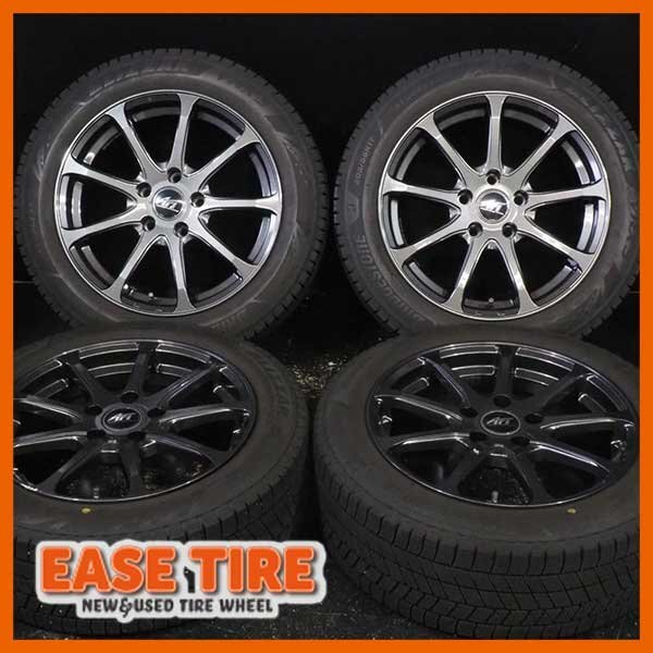 21年製 バリ山 BRIDGESTONE BLIZZAK VRX3 / AFT【 205/55R17 / 7.5J +45 120 5H 4本 】スタッドレス MINI クロスオーバー カントリーマン等_画像1