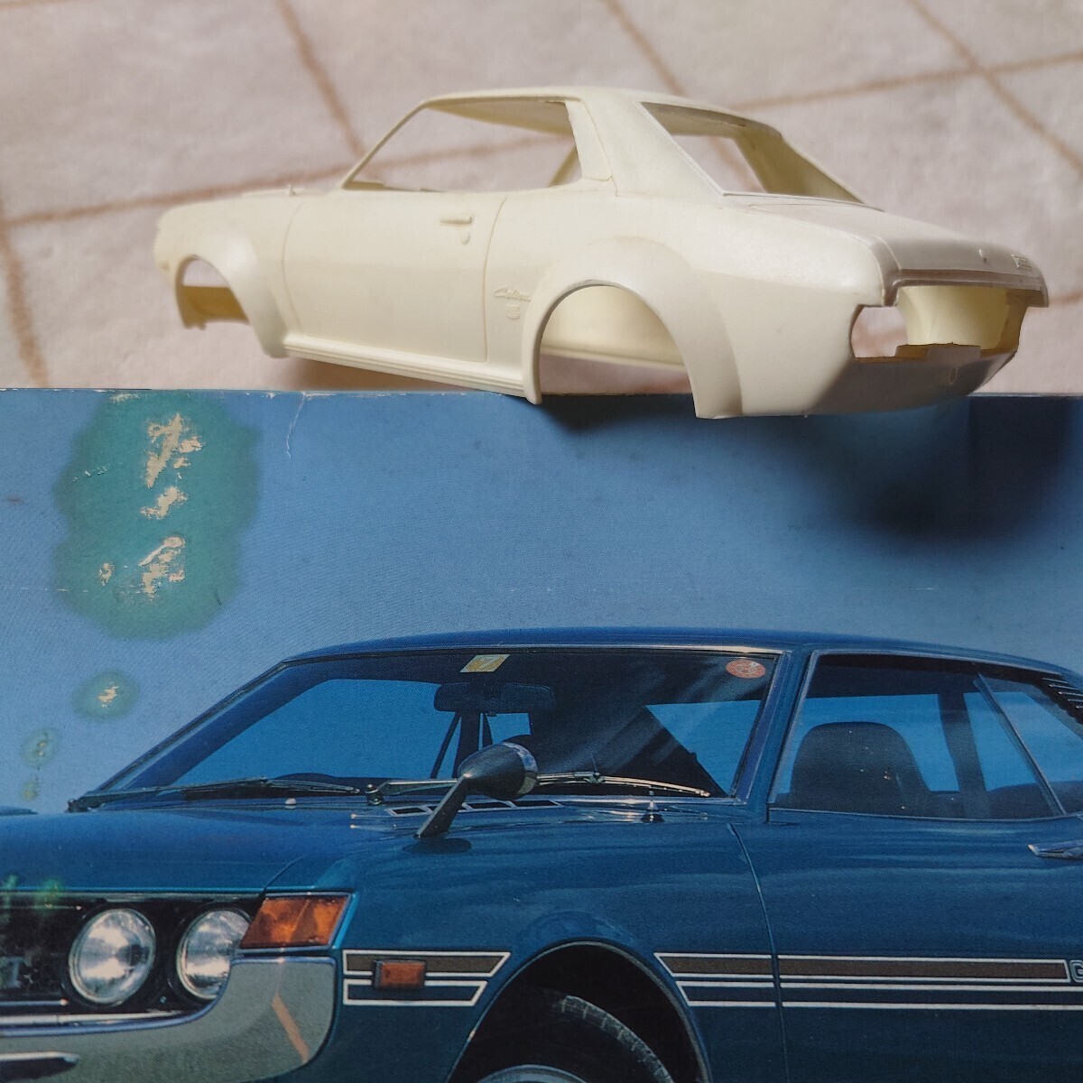 トヨタ セリカ プラモデル 童友社 ノスタルジックヒーローズ 未組立 TOYOTA CELICA 1600GT 1/24【検索用】ハセガワ フジミ アオシマ タミヤの画像5