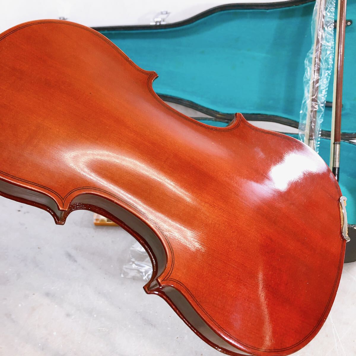 ジャンク Andalusia アンダルシア バイオリン AV-80 弦楽器 VIOLIN 付属品多数あり ハードケース付き 全長約59.4cm 4/4サイズ_画像5