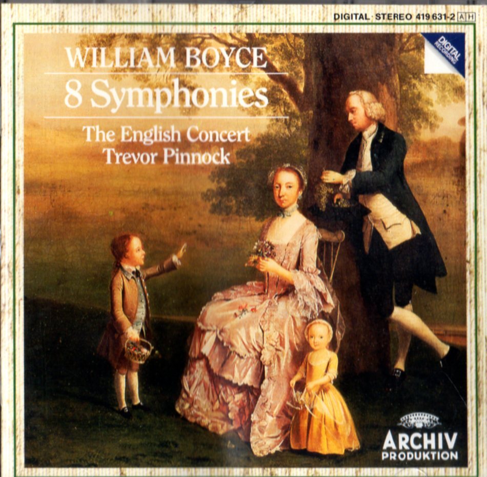 CD (即決) トレバー・ピノック指揮で/ ウィリアム・ボイスの８曲の交響曲/ イングリッシュ・コンソートの画像1