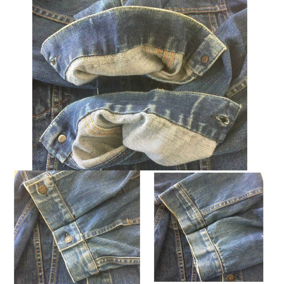 【N4】★目玉商品★ Levi's リーバイス 70505 BIG “E” 66-67年製 4th USA製 ビッグE ジージャン デニム ジャケット 古着 古着卸_画像8