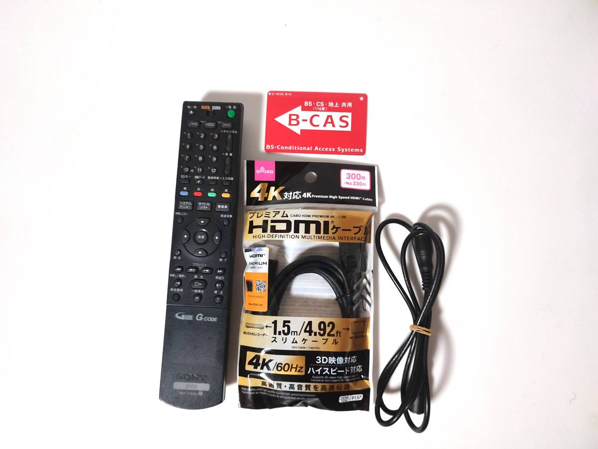 ●整備済み●ギア新品に交換済み SONY RDZ-D60V VHS⇔DVD⇔HDDダビングデッキ リモコン/取説CD付き HDMI/地デジ対応 SONY_画像10