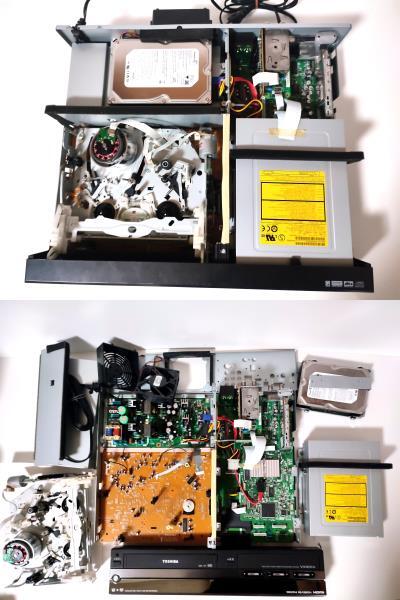 ●整備済み●TOSHIBA RD-W300 VHS⇔DVD⇔HDDレコーダー リモコン/取説CD付き HDMI対応 地デジの画像2