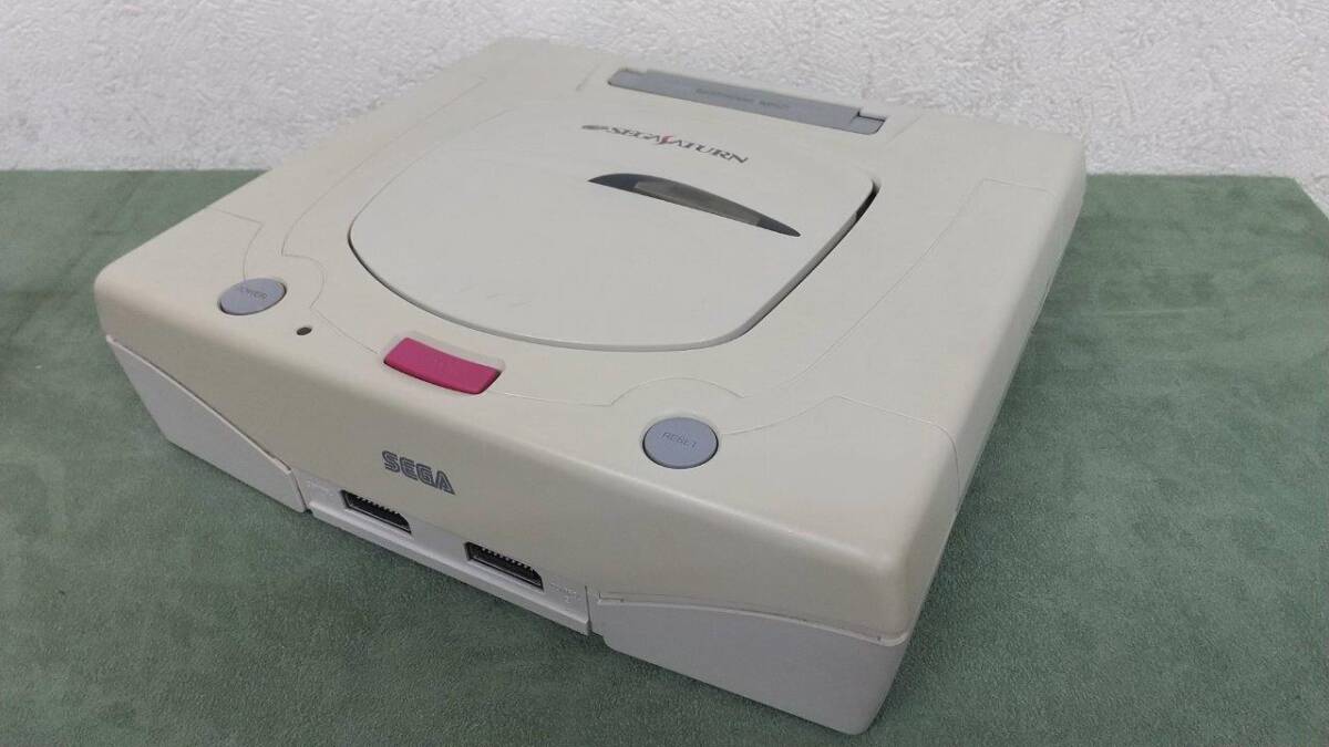 セガサターン 本体  SEGASATURN  専用カートリッジ  コートローラー1機  ソフト14枚  配線2本 色々まとめて 動作未確認の画像5