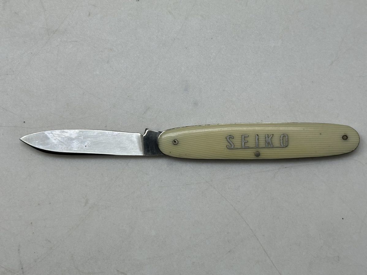 SEIKO セイコー 折りたたみナイフ 時計はセイコーの画像1