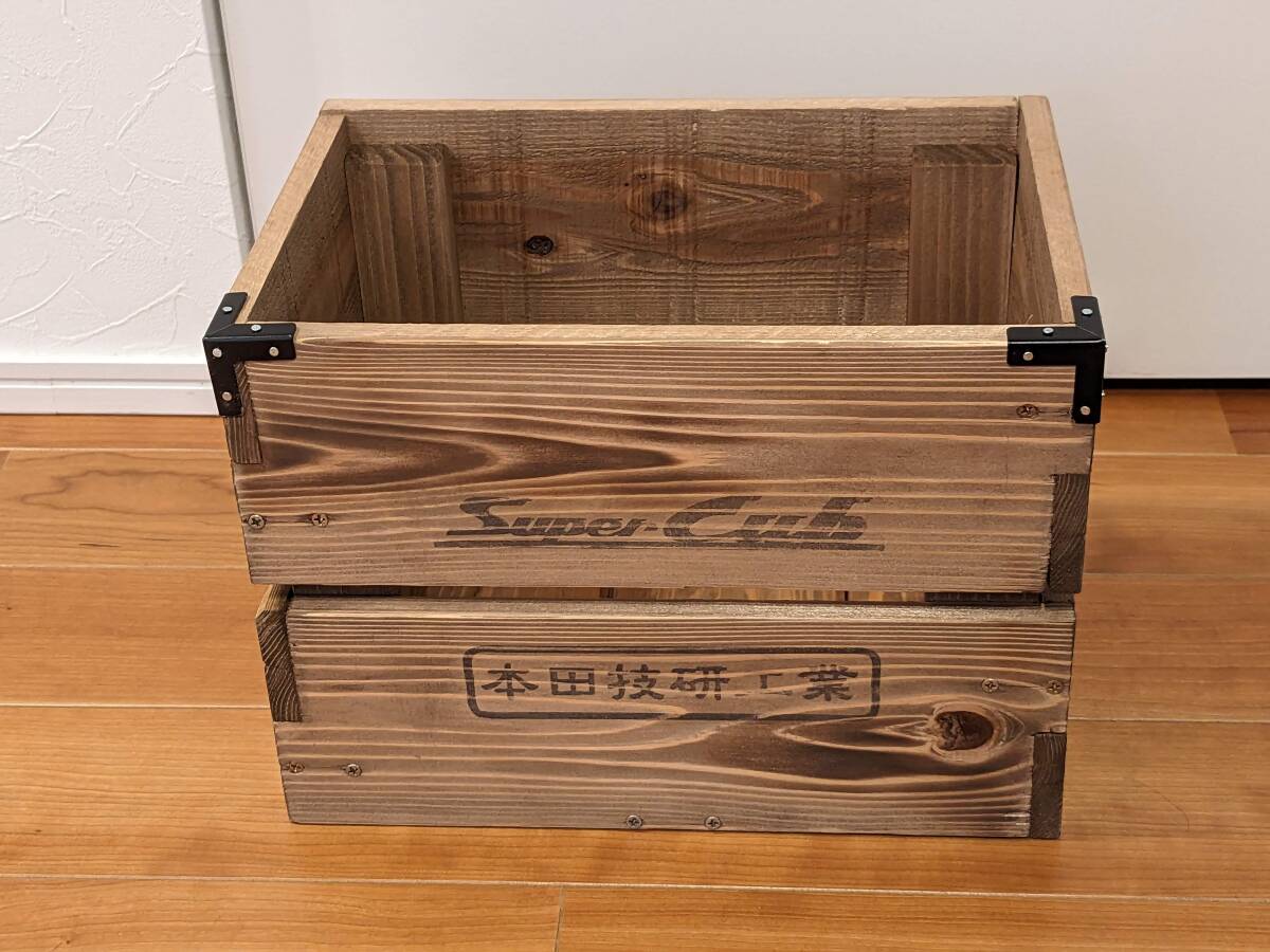  Honda Super Cub super cub front basket front basket tree box wooden domestic production material hand made Hunter Cub Cross Cub box box