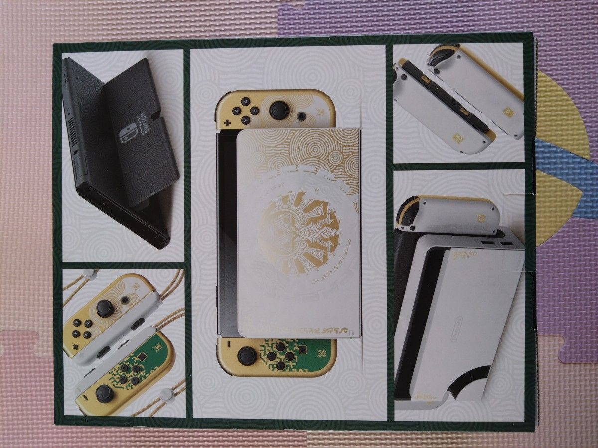 Nintendo Switch 有機ELモデル ゼルダ　ティアーズ オブ ザ キングダムエディションに付属純正の付属品セット