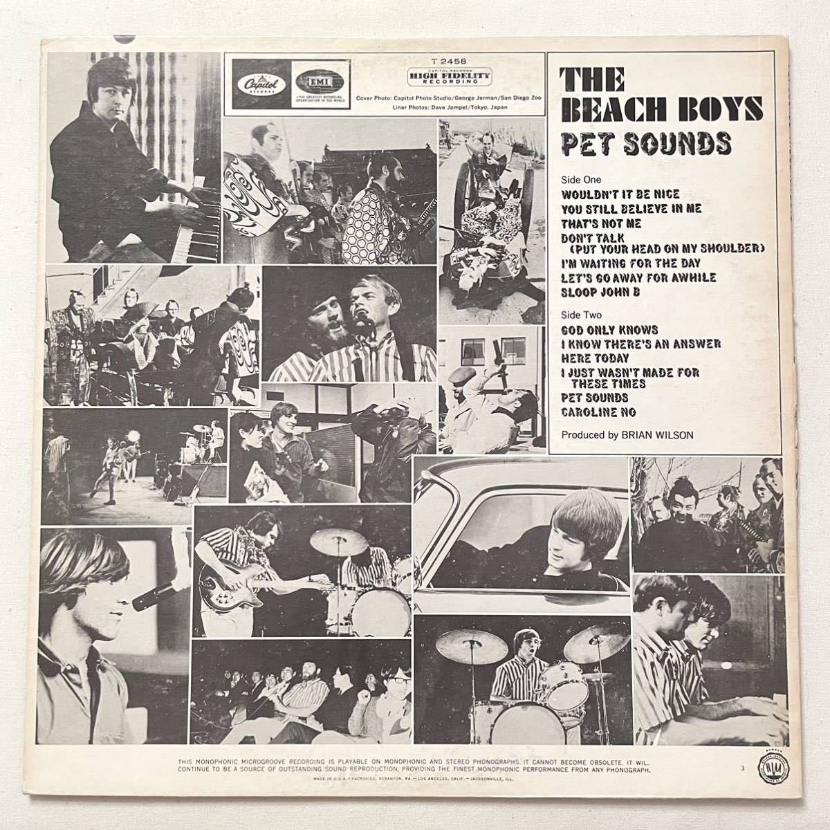 NM極美盤 USorg MONO LP THE BEACH BOYS PET SOUNDS USオリジナル盤 ビーチボーイズ ペットサウンズ レコード_画像2