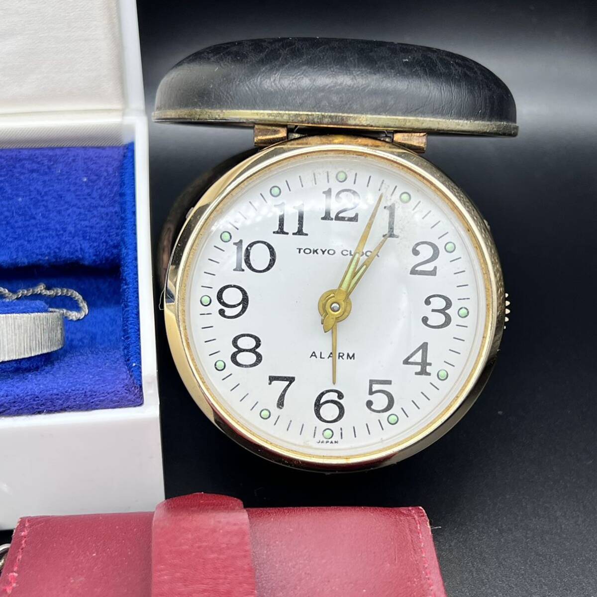 まとめ売り 11点 懐中時計 置き時計 腕時計 クォーツ 山 SEIKO含む 動作未確認 電池切れ b3-117の画像5
