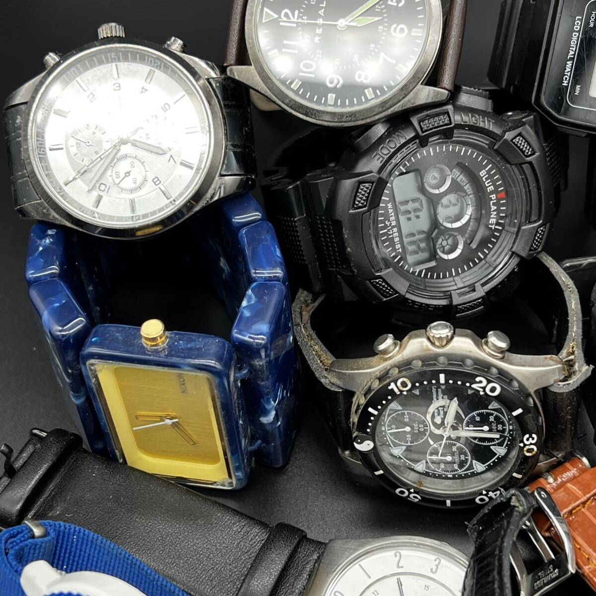 まとめて19本 腕時計 クォーツ 山 マイナーブランド ノンブランド 電池切れ レディース メンズ まとめ売り b3-96の画像4