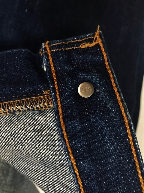 希少 1990年 USA製 アメリカ製 Levi's リーバイス 505 36インチ リジット ネイビー NAVY デニム ジーンズ denim 501XX 501 ビンテージ_画像8