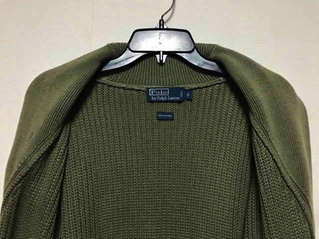 5万円 ラルフローレン POLO Ralph Lauren ミリタリー ショールカラーカーディガン ネイティブ ARMY カーディガン　vintage_画像8