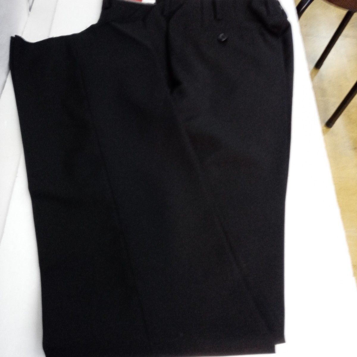 新品標準型　学生夏ズボン　帯なしノータックスラックス標準マーク付き82cm