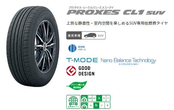 TOYO●215/70R16●PROXES CL1 SUV(プロクセス シーエルワン エスユーブイ) 4本価格 4本送料税込み 総額27,800円！！_ホイールは付属しません。