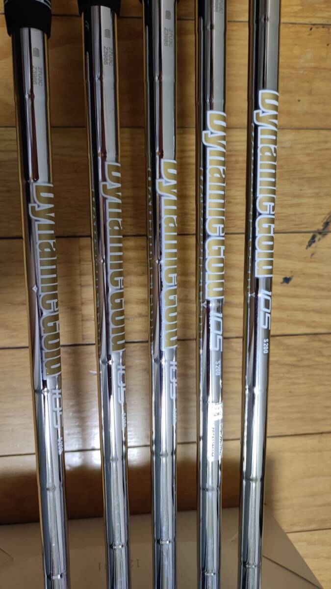 【良品】ミズノ/Mizuno/JPX 923 HOTMETAL PRO/ホットメタルプロ/DynamicGold105/ダイナミックゴールド/DG105/S200　#5～#P 6本_画像7