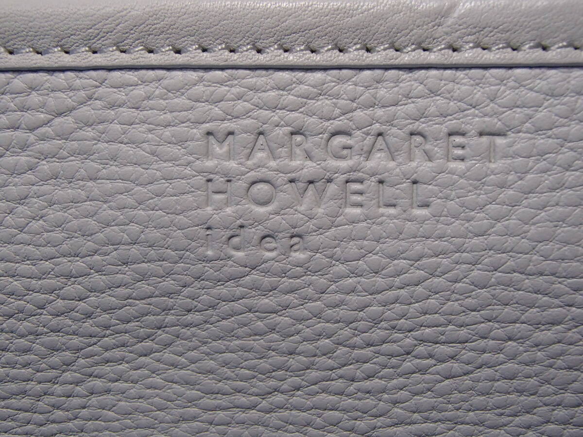 ★☆【未使用？】MARGARET HOWELL idea/マーガレットハウエルアイデア レザーショルダーバッグ 白 美品 ホワイト 皮革☆★_画像5