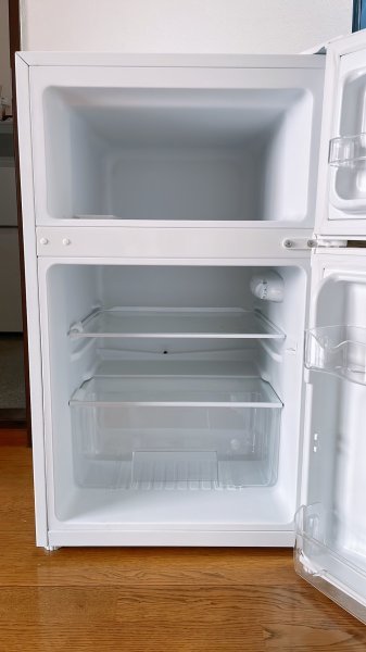 冷蔵庫　９０L　左右ドア開き　一人暮らしに最適　ジャンク品_画像2