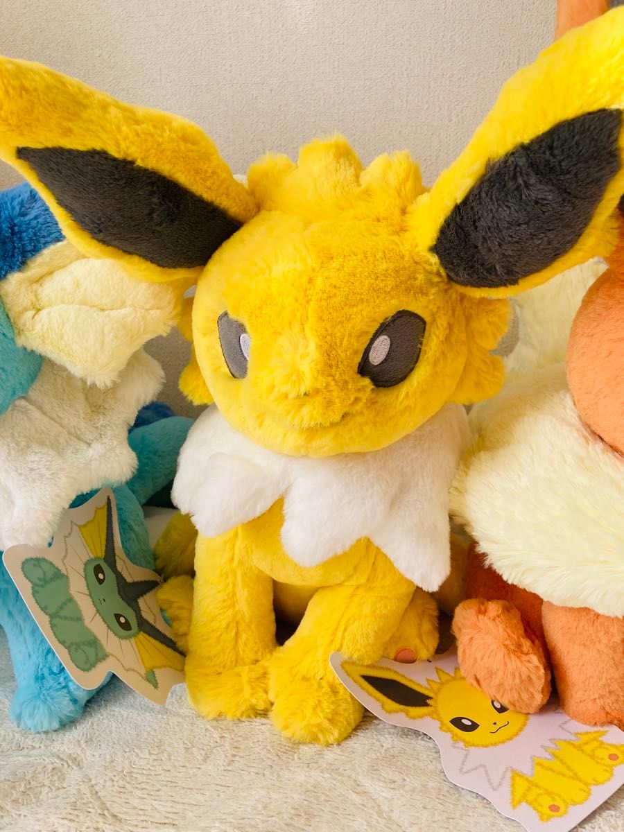 ポケモン ふわふわ抱きぬいぐるみ　ブースター　シャワーズ　サンダース　まとめ売り　新品未使用タグ付き