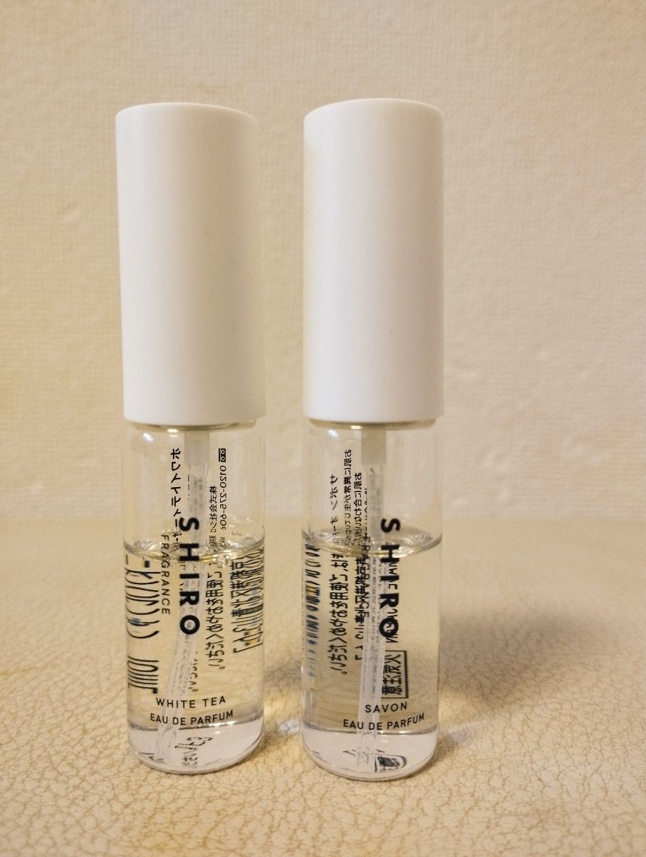 SHIROシロ 香水 EDPオードパルファン フレグランス  10ml サボン ホワイトティー 2本セット