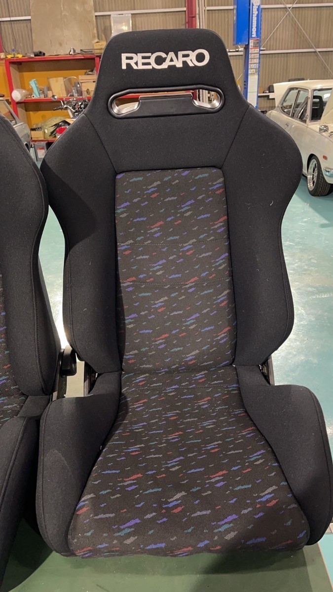 【中古】 RECARO レカロ セミバケットシート ルマンカラー SR-3 リペア済 レア 希少 バケットシート の画像2