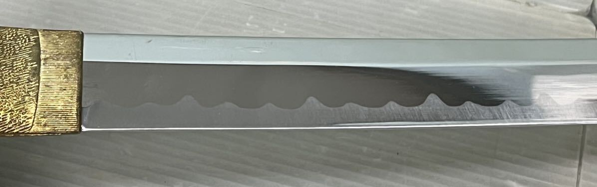 刀装具 日本刀 模造刀 全長約100㎝/刃71㎝ 刀袋付　コレクション 模造刀 _画像8