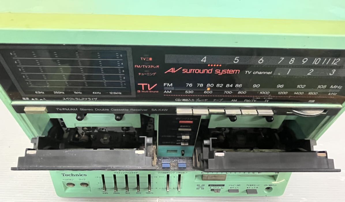 ジャンク品 Technics/テクニクス SA-K4W オーディオコンポ 昭和 ジャンク品 Technics/テクニクス SA-K4W オーディオコンポ 昭和