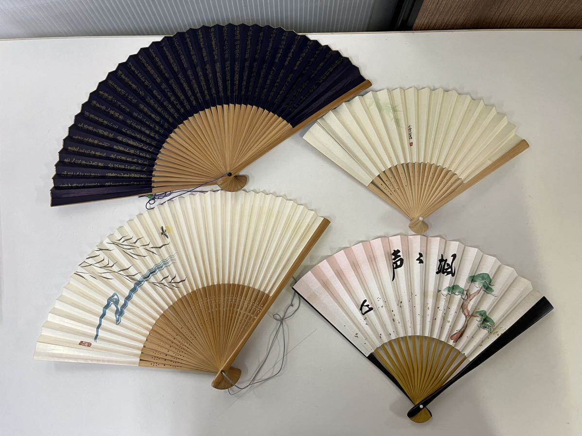  fan ... set sale 27ps.@ unused goods contains fashion accessories kimono small articles Japan dancing ...