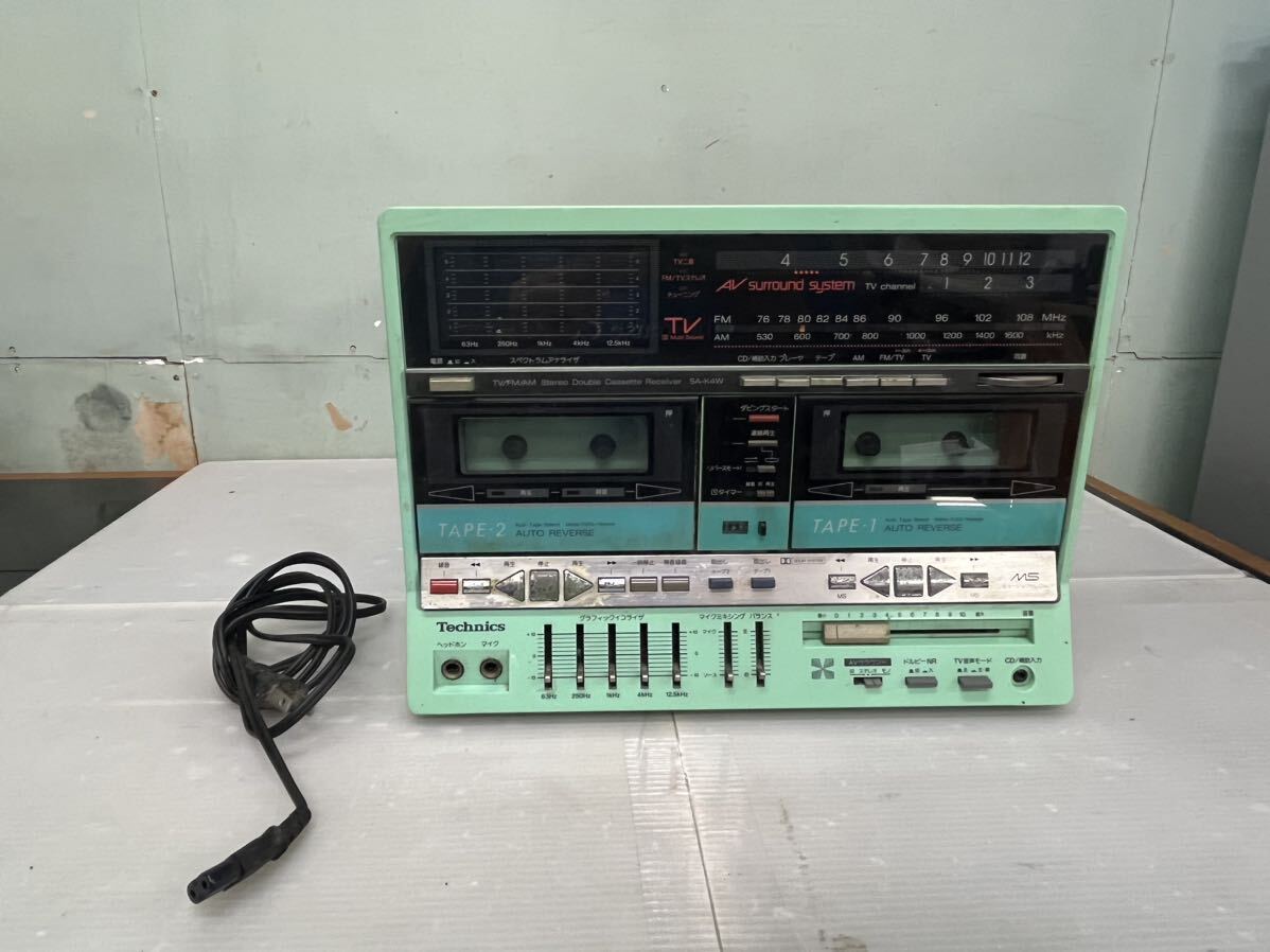 ジャンク品 Technics/テクニクス SA-K4W オーディオコンポ 昭和 ジャンク品 Technics/テクニクス SA-K4W オーディオコンポ 昭和