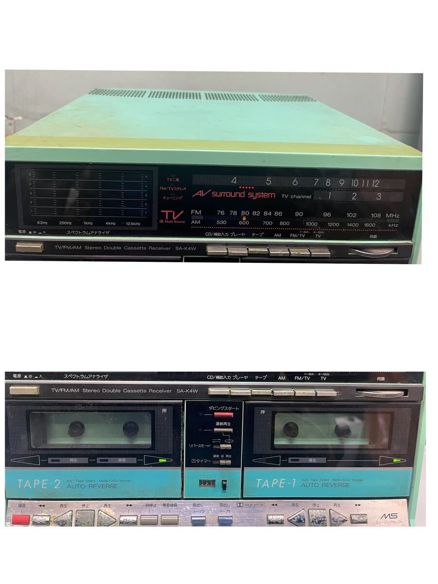 ジャンク品 Technics/テクニクス SA-K4W オーディオコンポ 昭和 ジャンク品 Technics/テクニクス SA-K4W オーディオコンポ 昭和
