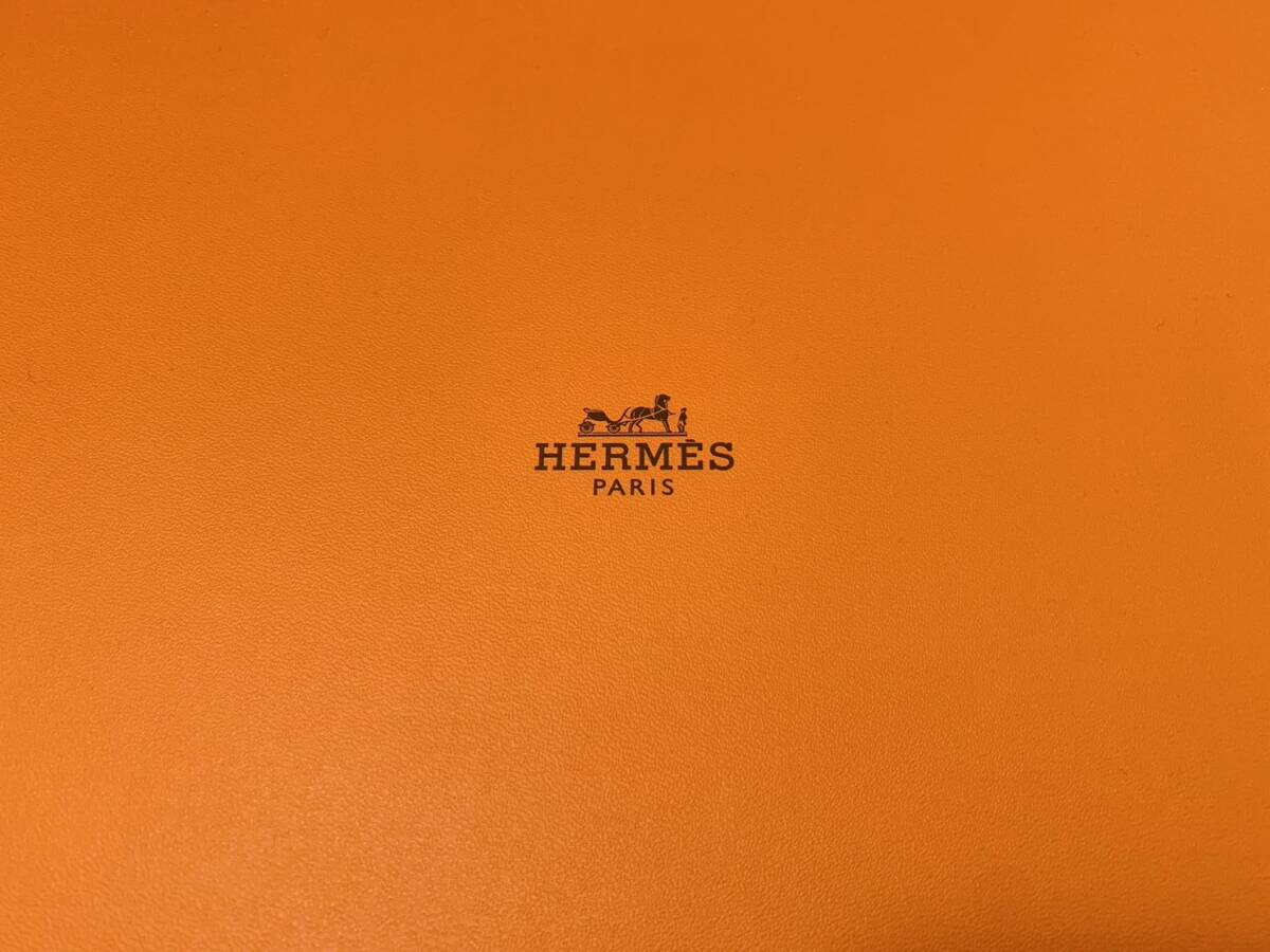 【美品】HERMES エルメス 空箱 空き箱 ショッパー オレンジ ボックス 36×37.5×15.5cm_画像7
