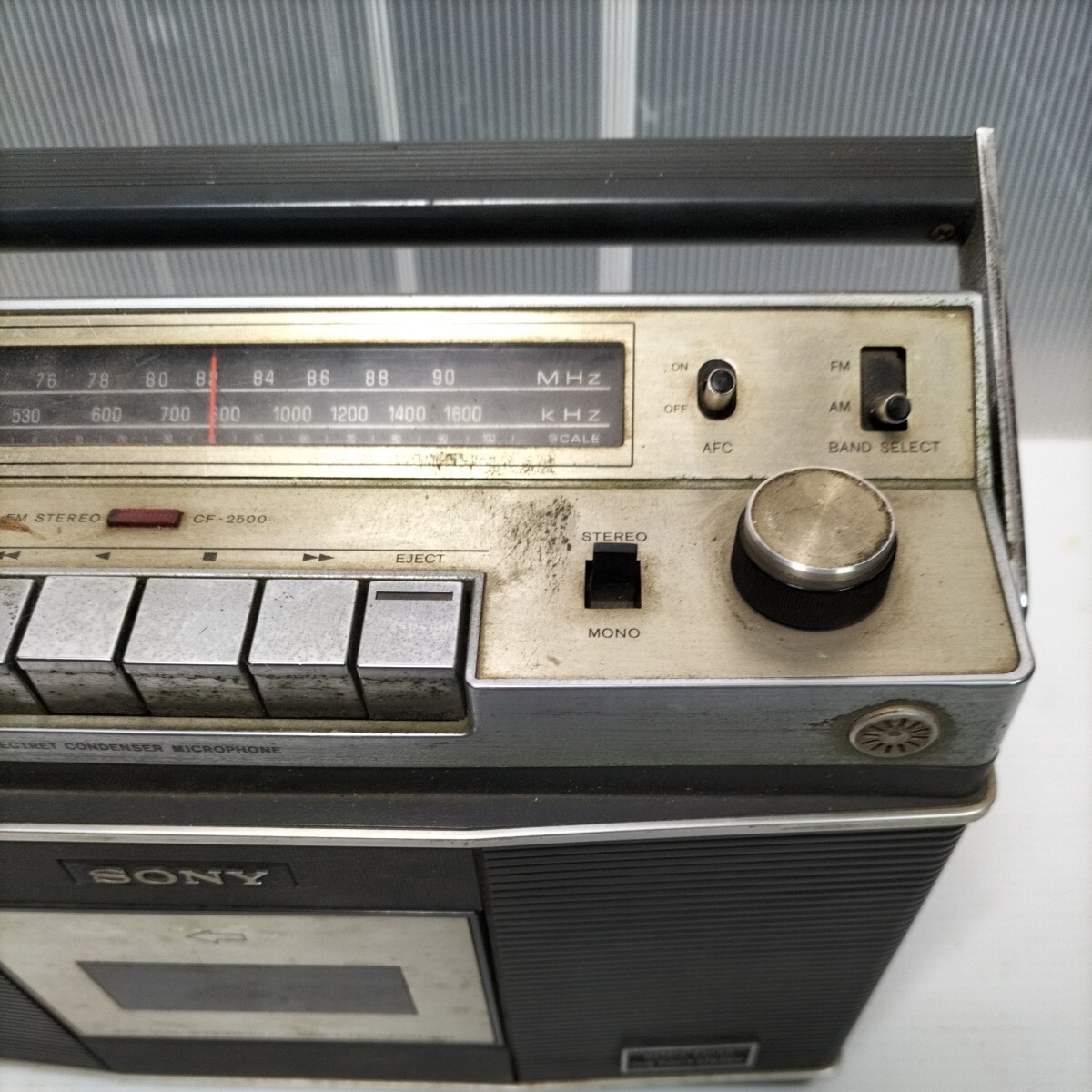 ◆【 SONY 】 昭和レトロ ラジカセ CF-2500_画像3