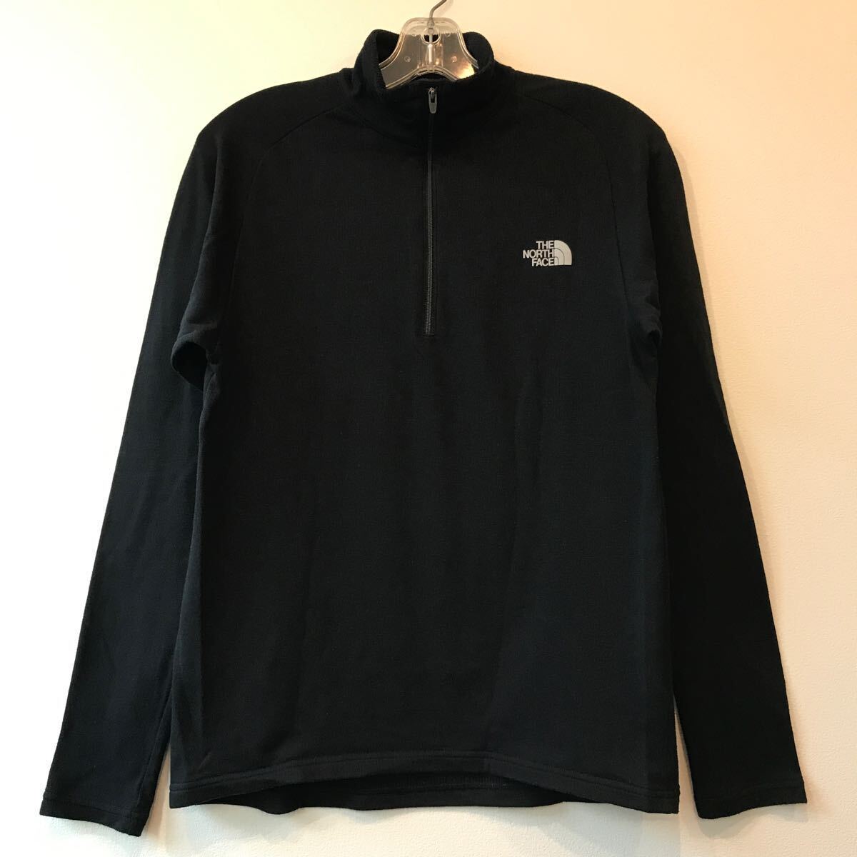 THE NORTH FACE ノースフェイス NT35157 ダクロン ジップアップ シャツ L/S DAQRON DQ GRID ZIPUP ブラック Lサイズ フリースシャツ 黒_画像1