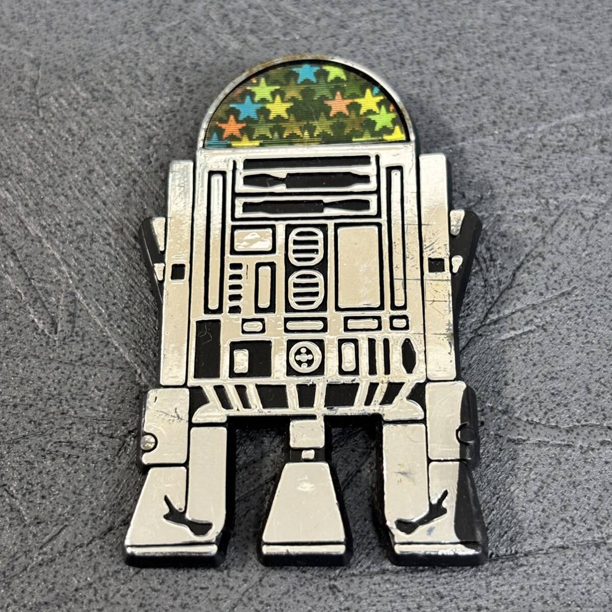 激レア 70年代当時物 TAKARA 森永 キャラメル STAR WARS R2D2 バッジ お菓子 マスコット 食玩 スターウォーズ タカラ 昭和レトロ (1)_画像1