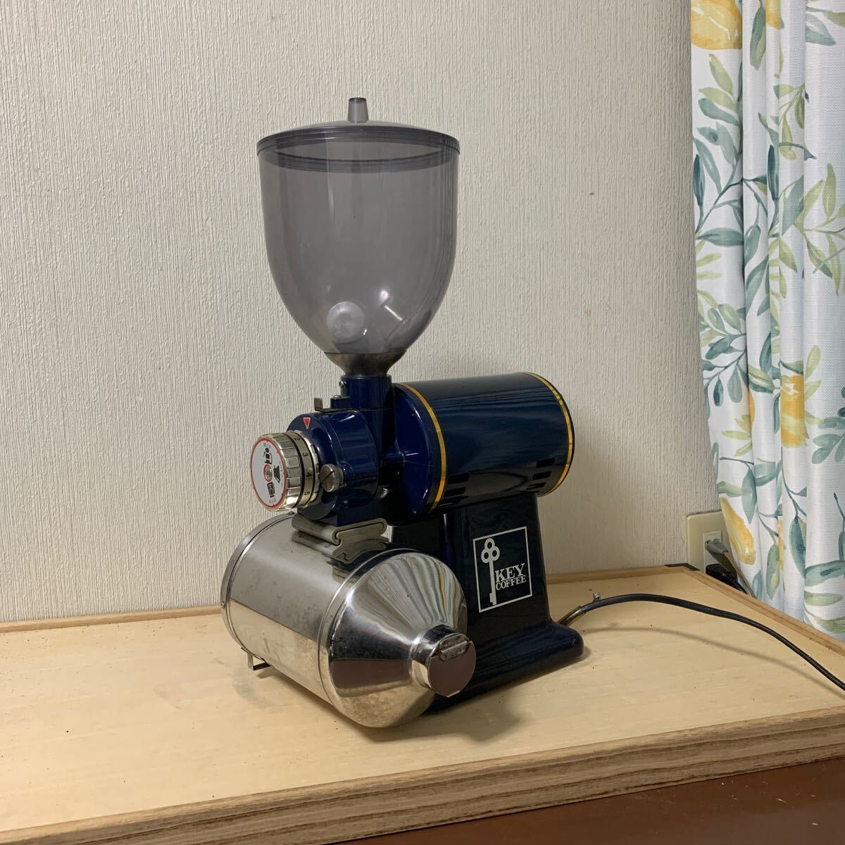  электрический кофемолка ценный KEYCOFFEE механизм перемещение товар для бизнеса голубой кофемолка высота примерно 52cm