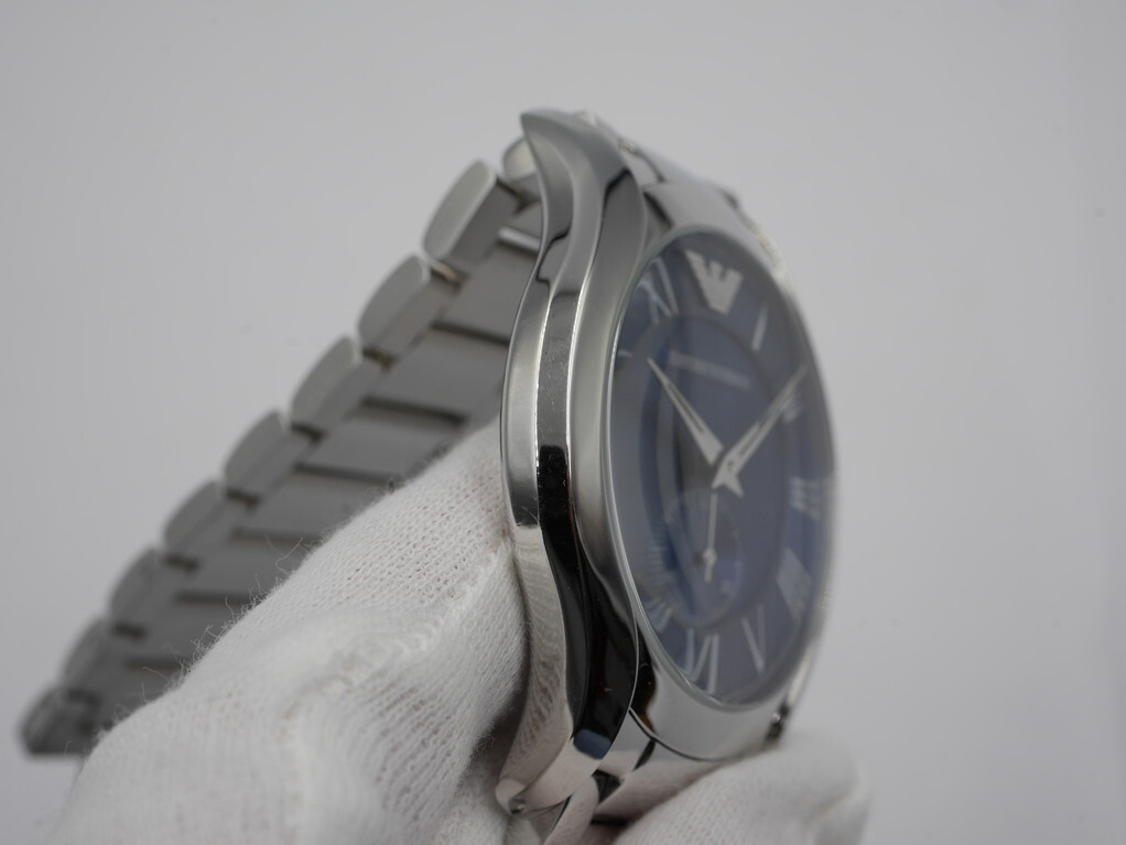 アルマーニ メンズ腕時計 AR-11085 ブルー文字盤 スモセコ●EMPORIO ARMANI_画像2